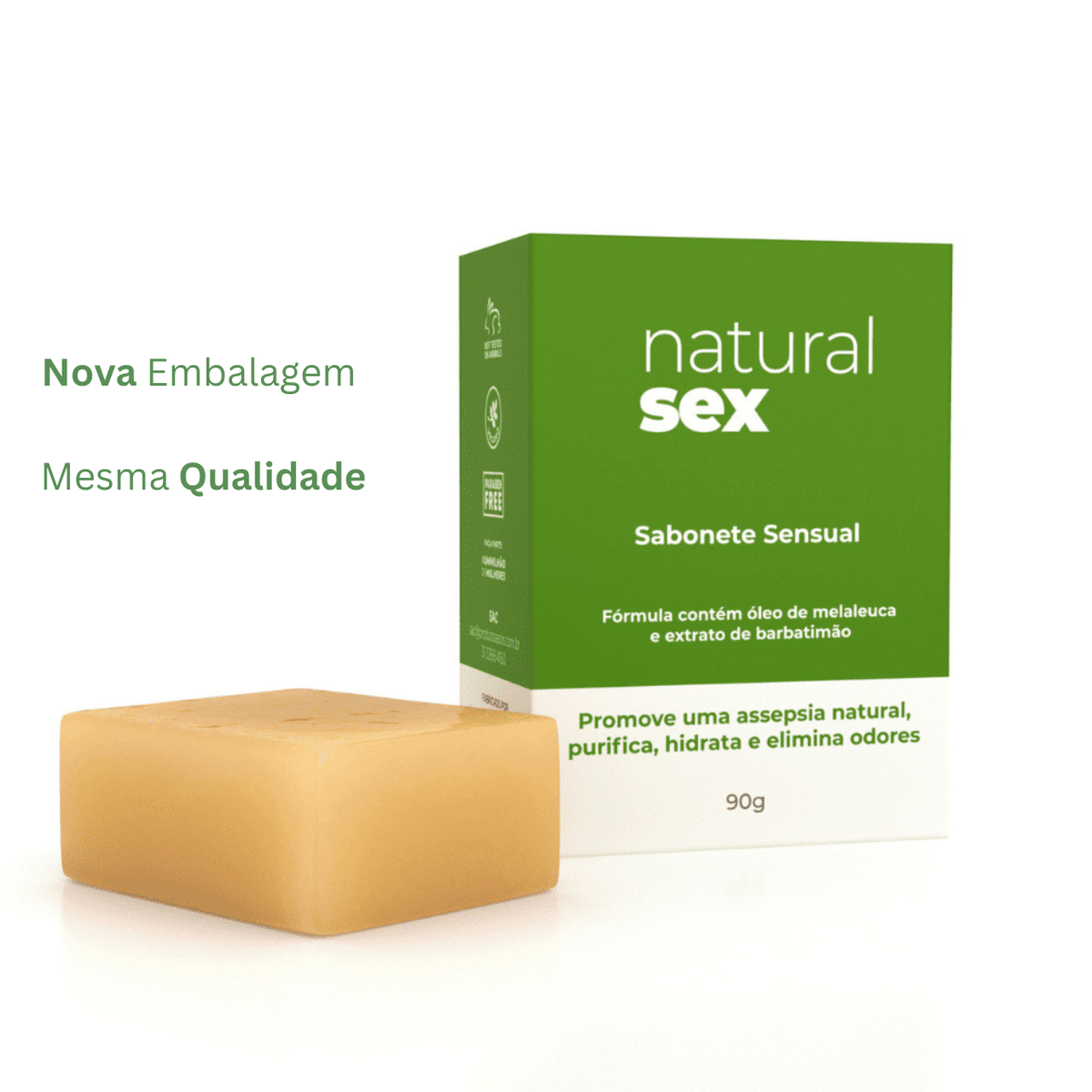 Sabonete Íntimo em Barra Natural Sex - 90g